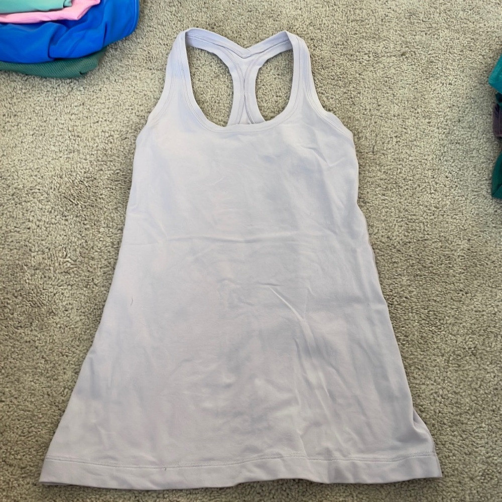 Cool racerback lululemon tank top in lavender
